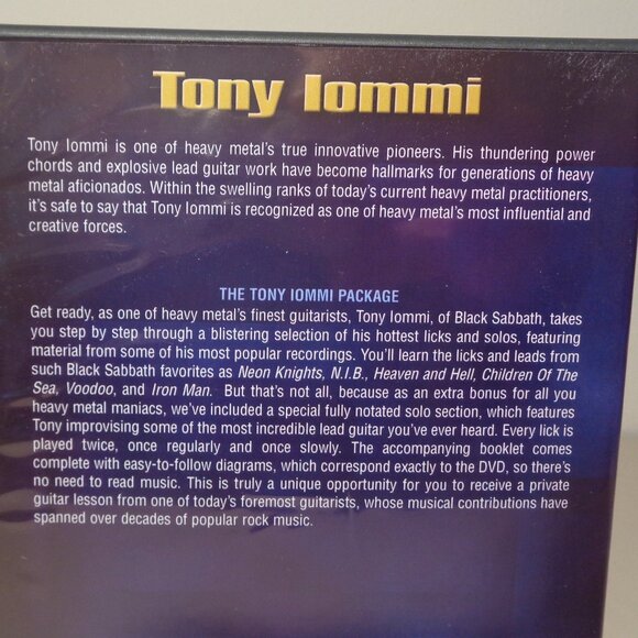 Tommy Iommi / INSTRUCTIONAL DVD FOR GUITAR / New DVD - Picture 3 of 9